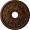 Ekena Millwork Edinburgh Medallion (Canopies up to 5 1/8"), 18 1/8"OD x 3 1/2"ID x 2 3/4"P, Root Beer Crackle CM18ED1RBC - alternate 1